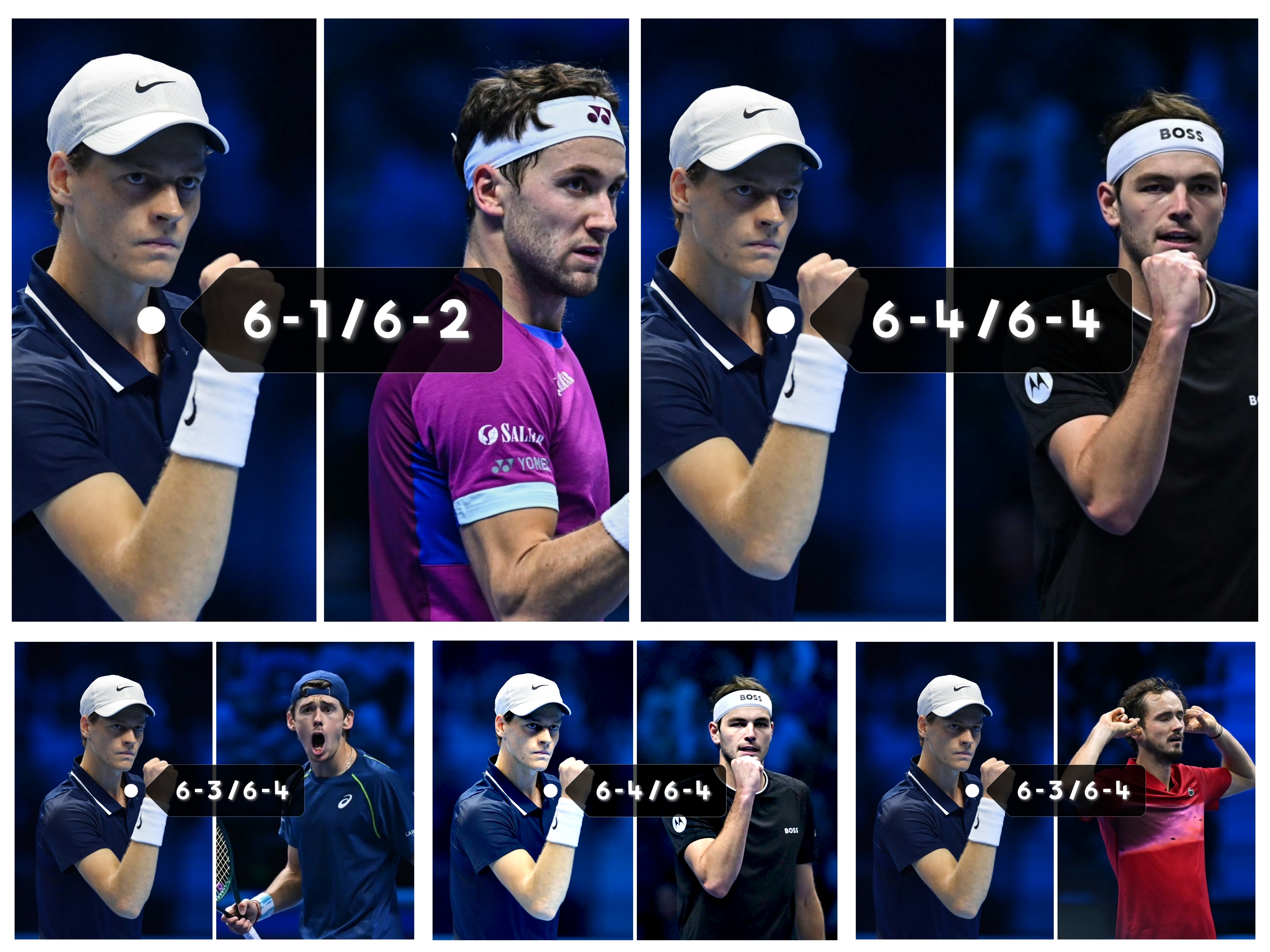 ATP总决赛逆转法网，辛纳扛起全队